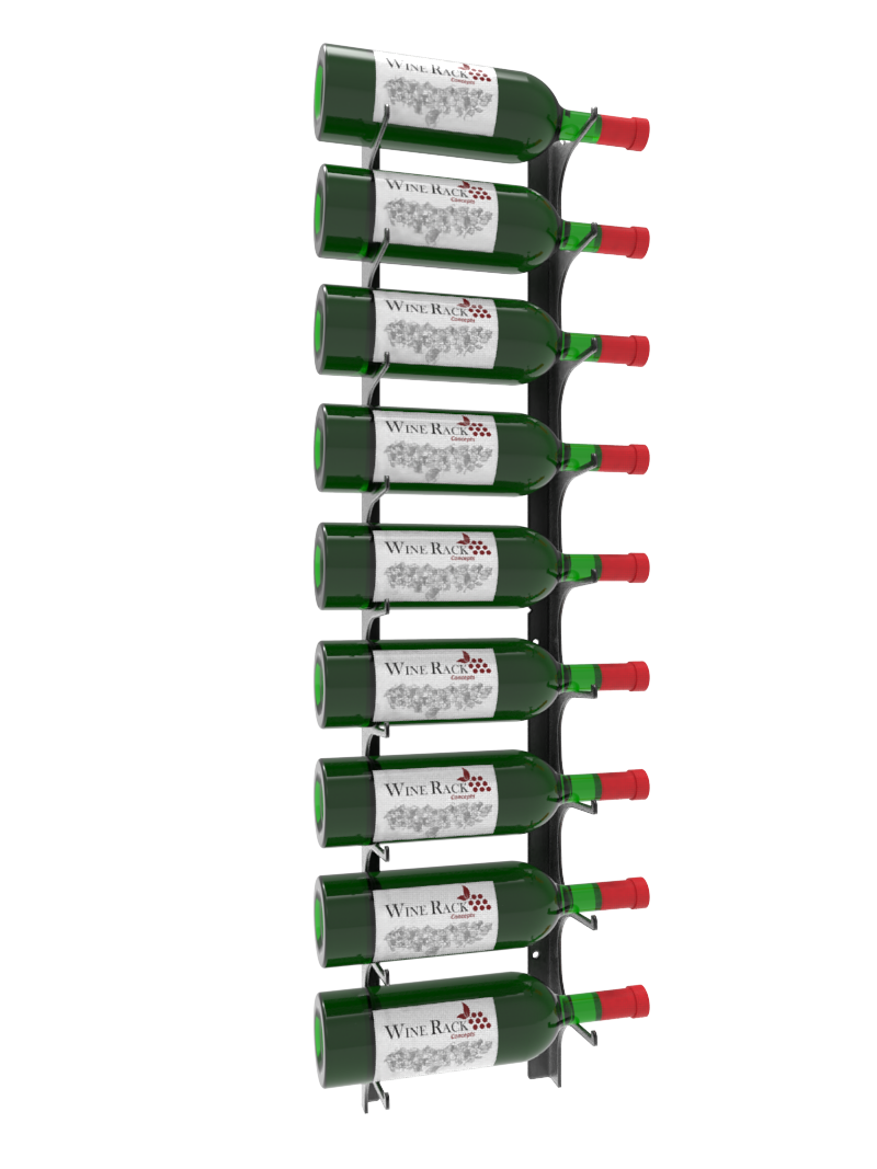 Revue 3 Ft Wall Mount Wine Racks | Metal Wine Racks Revue 3 Ft Wall Mount Wine Racks | Metal Wine Racks