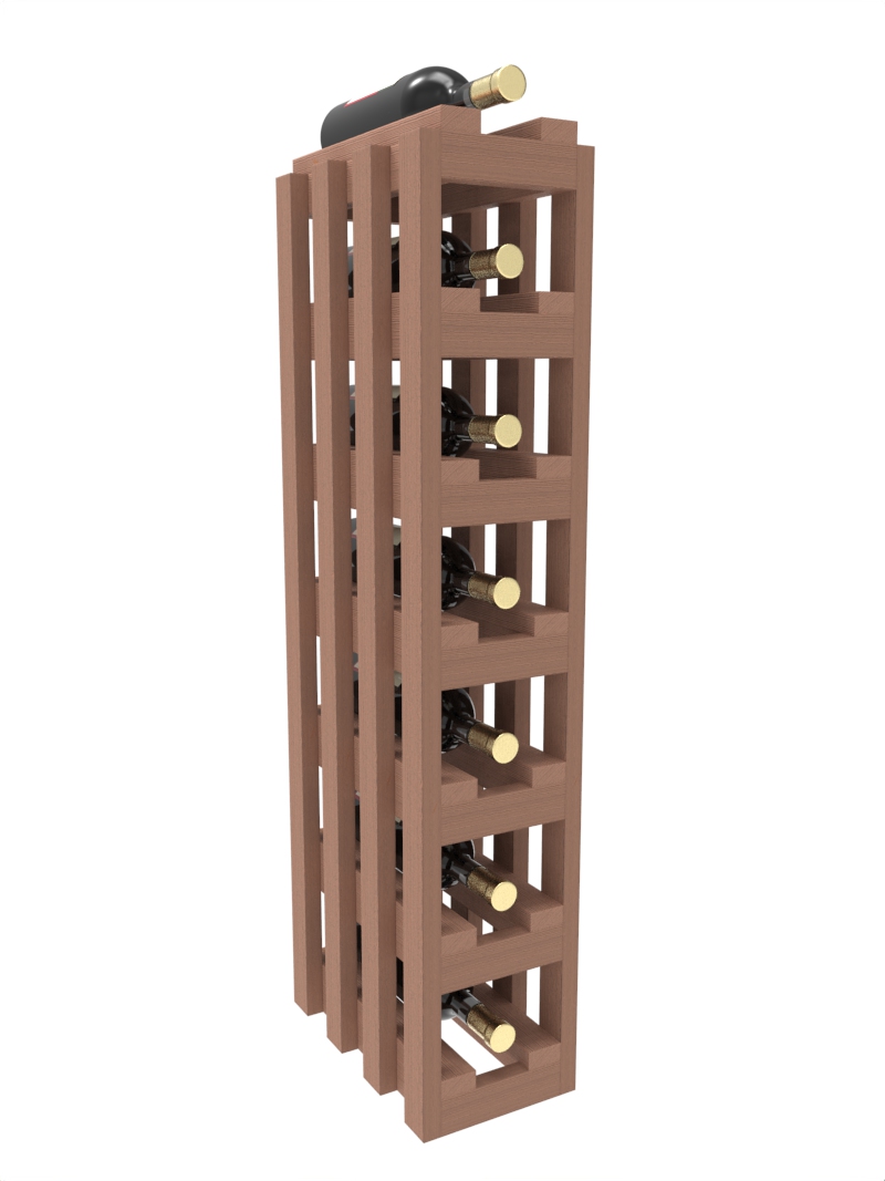 a wooden wine rack with a bottle of wine on top a wooden wine rack with a bottle of wine on top