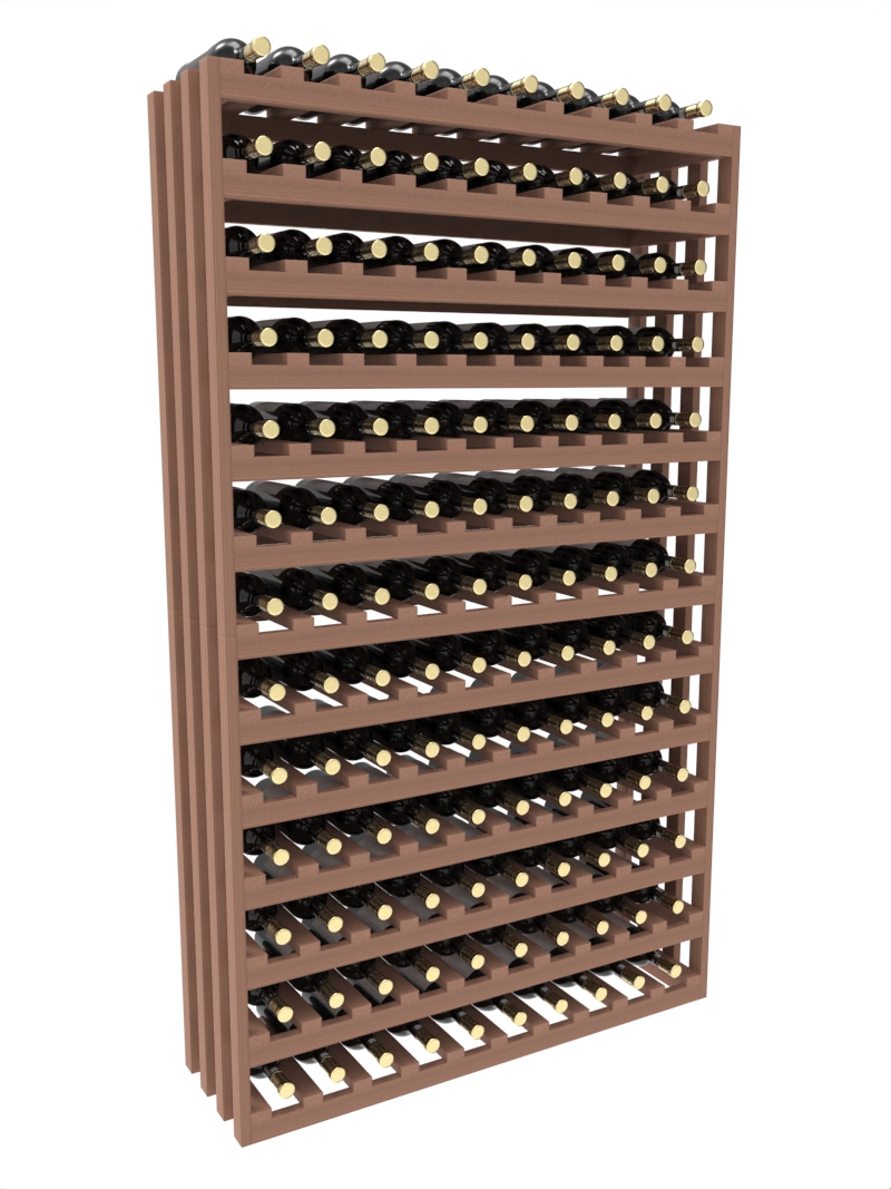 a wooden wine rack filled with bottles of wine a wooden wine rack filled with bottles of wine
