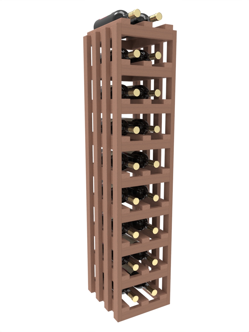 a tall wooden wine rack filled with bottles of wine a tall wooden wine rack filled with bottles of wine