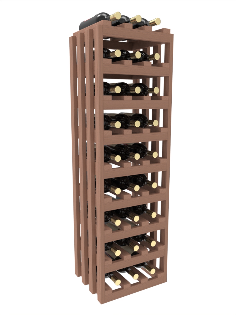 a wooden wine rack filled with bottles of wine a wooden wine rack filled with bottles of wine