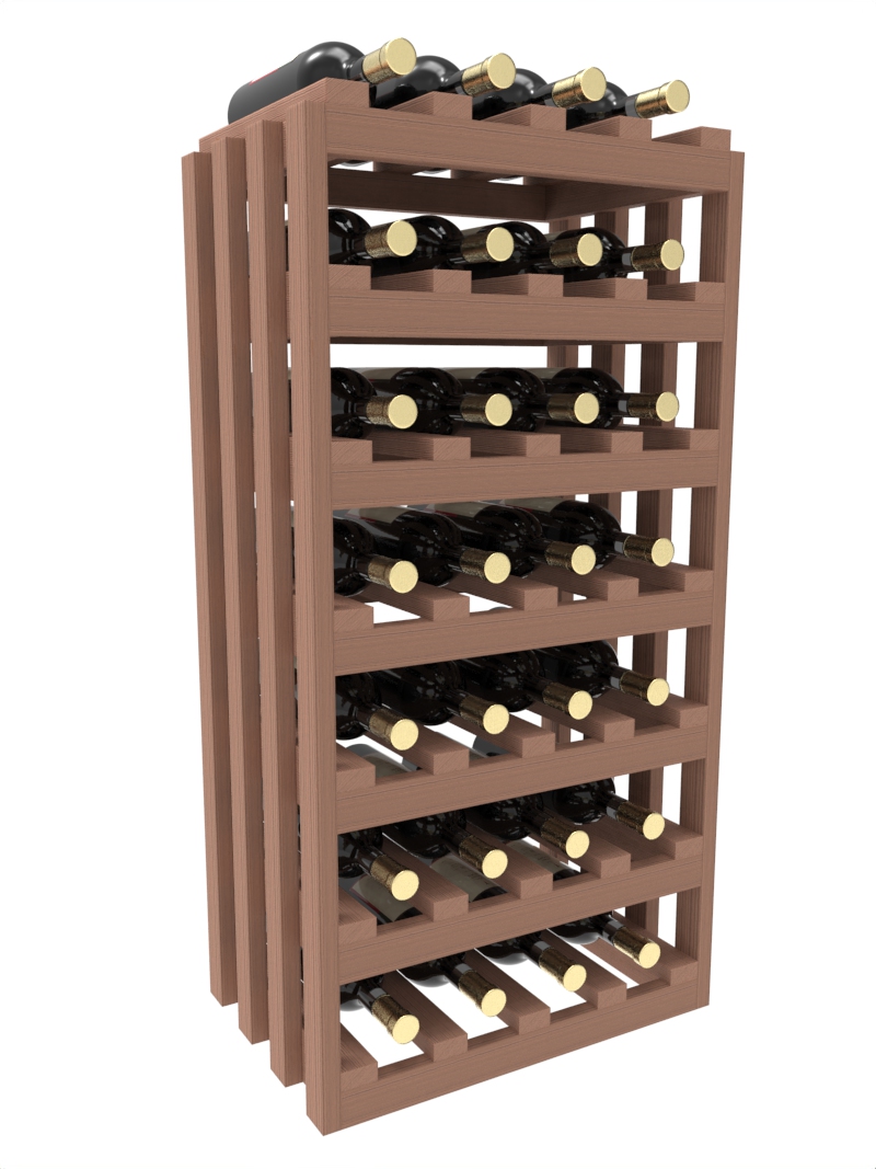 a wooden wine rack filled with bottles of wine a wooden wine rack filled with bottles of wine