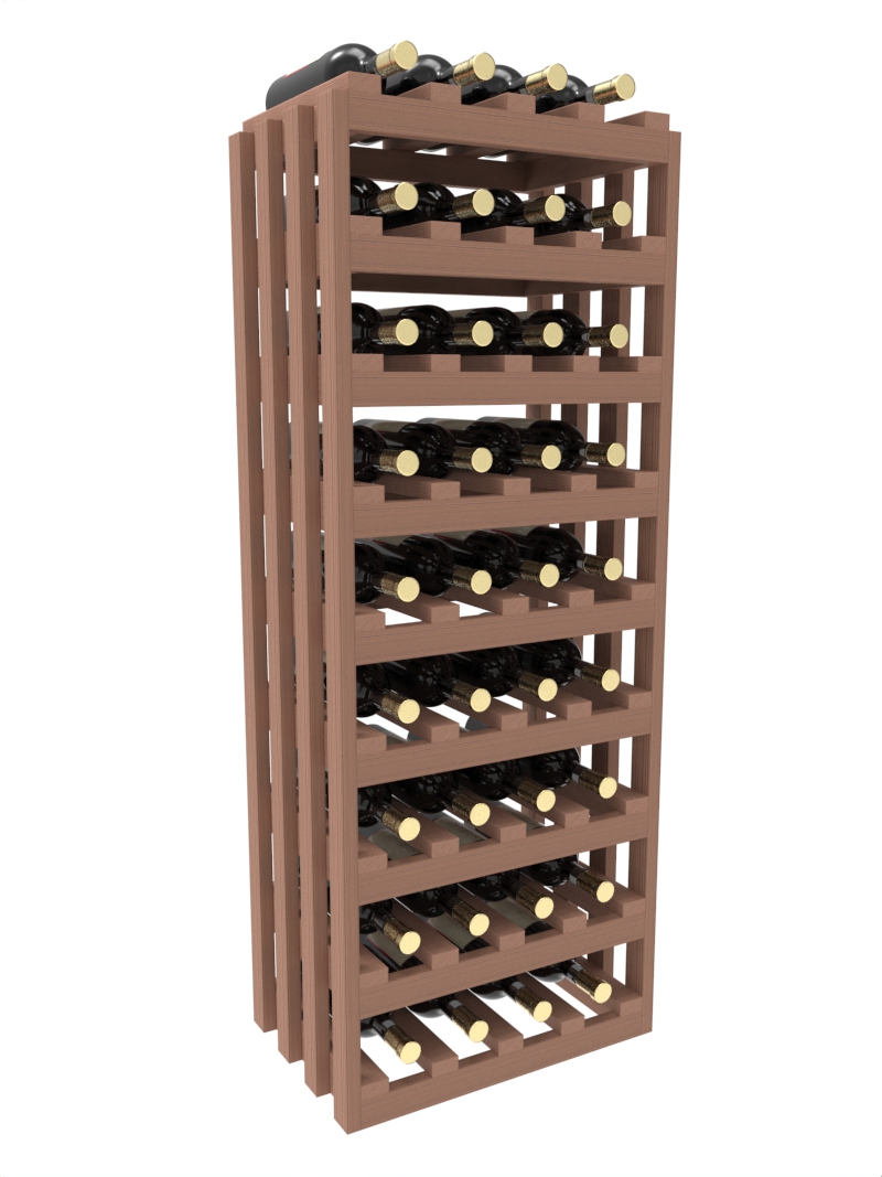 a wooden wine rack filled with bottles of wine a wooden wine rack filled with bottles of wine