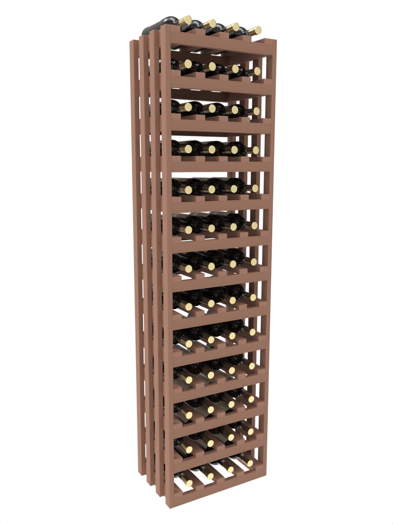a wooden wine rack filled with bottles of wine a wooden wine rack filled with bottles of wine