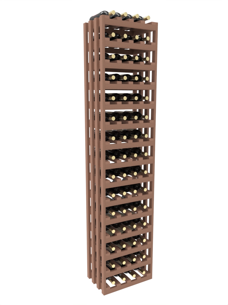 a wooden wine rack filled with bottles of wine a wooden wine rack filled with bottles of wine