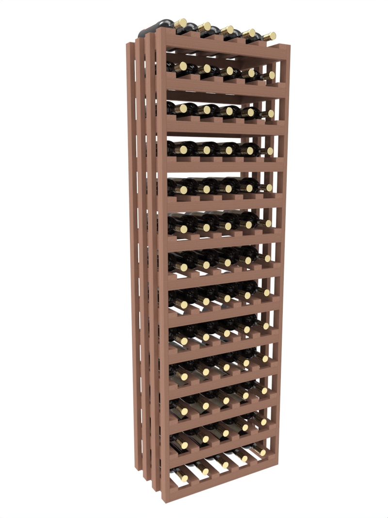 a wooden wine rack filled with bottles of wine a wooden wine rack filled with bottles of wine