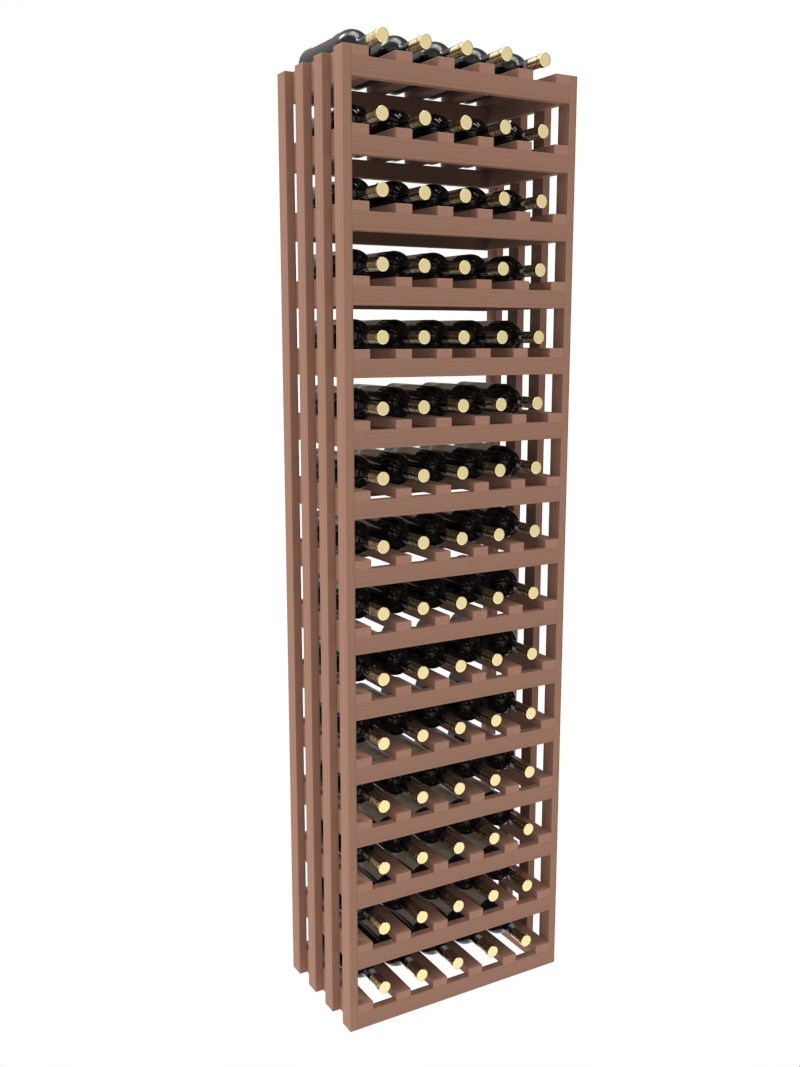 a wooden wine rack filled with bottles of wine a wooden wine rack filled with bottles of wine