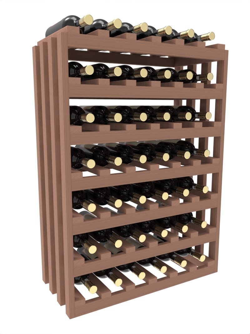 a wooden wine rack filled with bottles of wine a wooden wine rack filled with bottles of wine