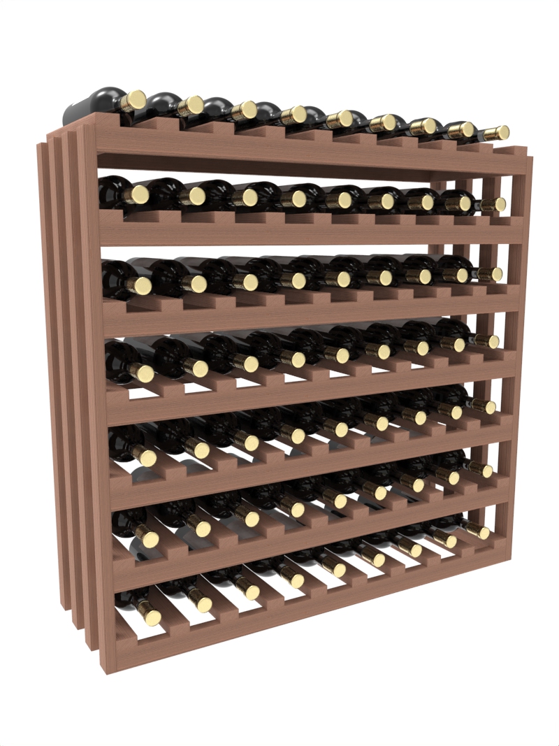 a wooden wine rack filled with bottles of wine a wooden wine rack filled with bottles of wine